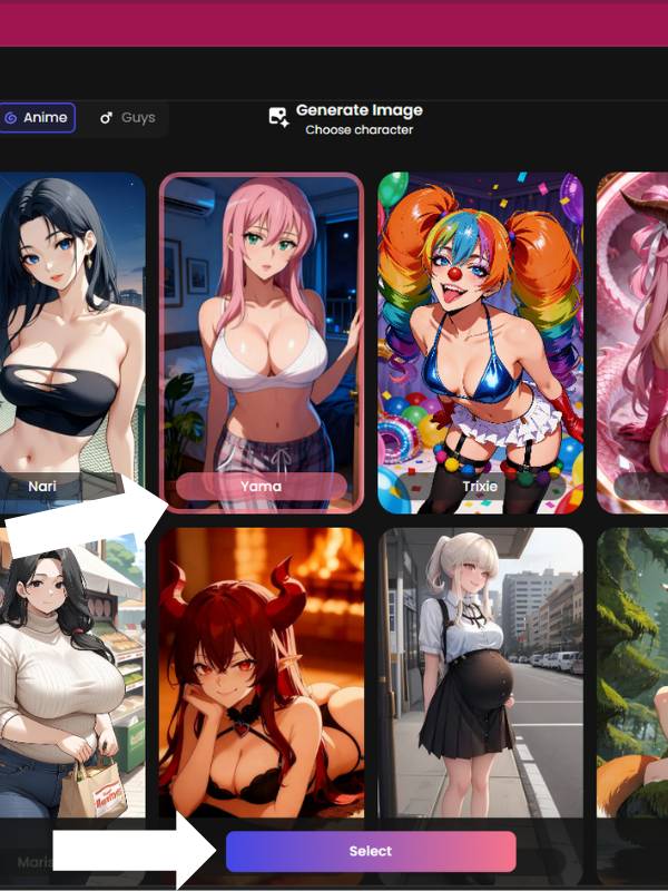 Step 1 Choose a Character