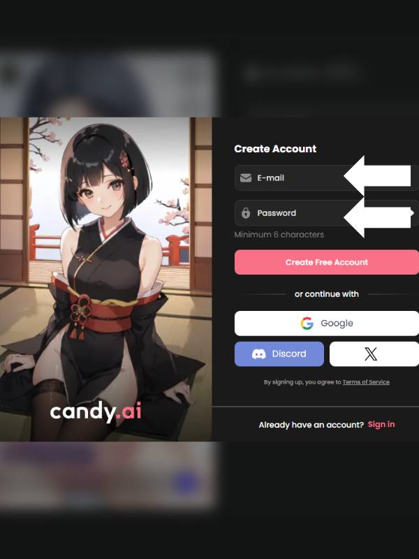 Step 3 Make an account