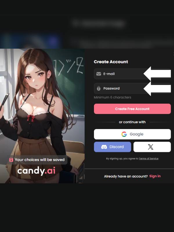 Step 3 Sign Up or Log In to your account.